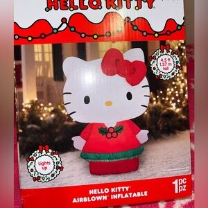 Hello Kitty Christmas inflatable, 4.5 ft, lights up.